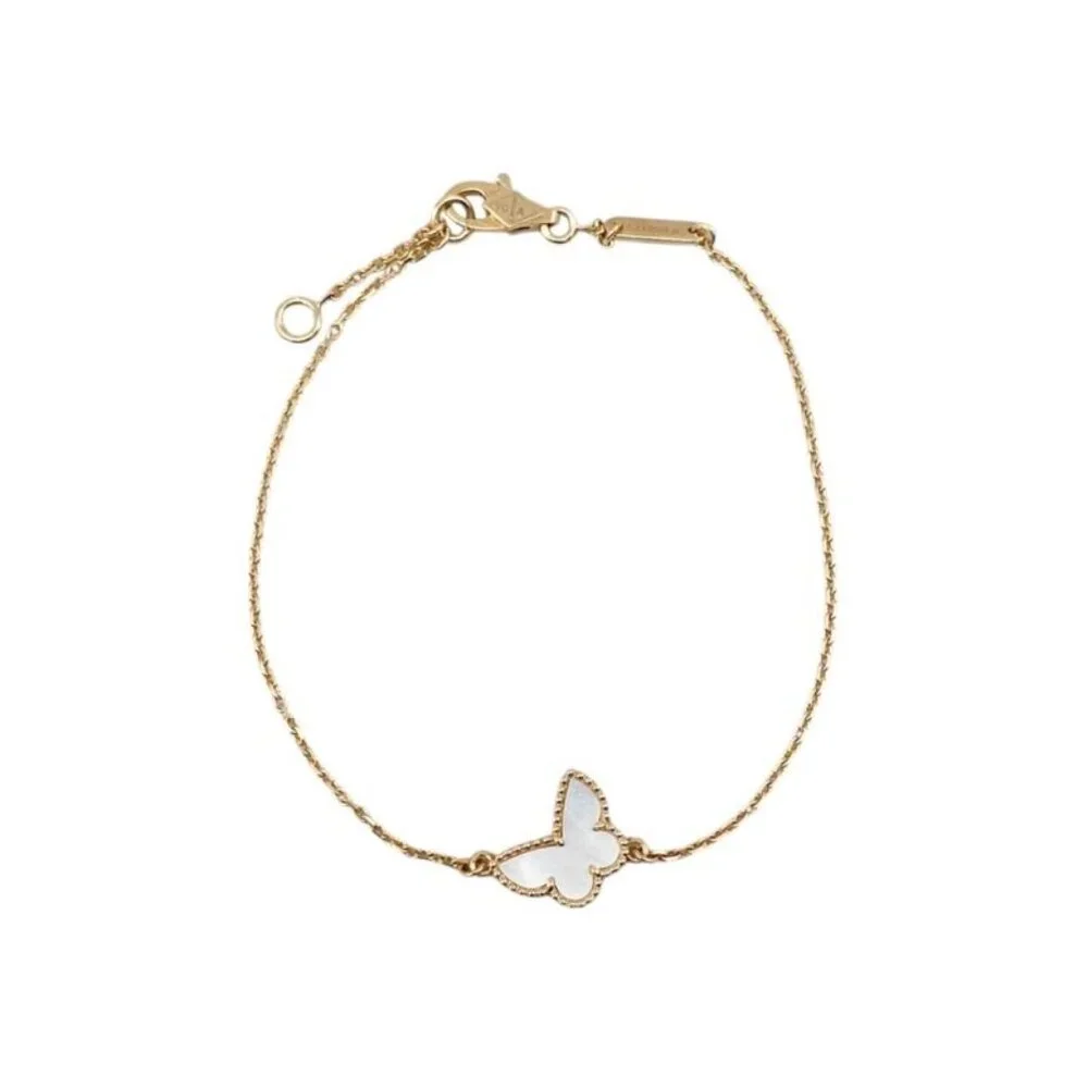 ★SOLD★ Van Cleef & Arpels Bracelet Sweet Papillon Yellow Gold Mother - Picture 2 of 8